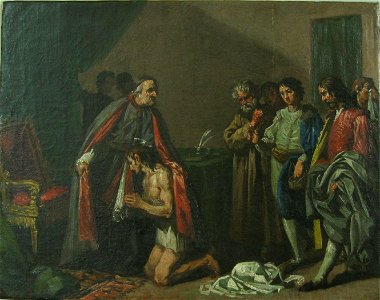 San Francisco protegido por el obispo de Asís, de Zacarías González Velázquez (Museo Lázaro Galdiano, Madrid)