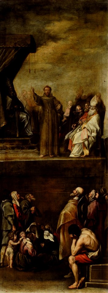 San Francisco ante el Papa Honorio III