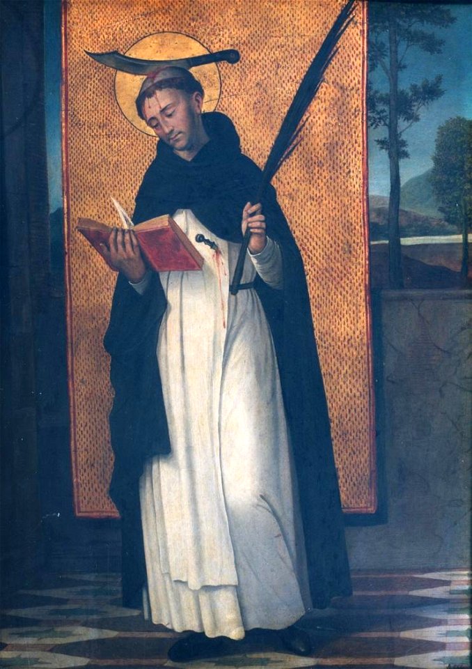 San Pedro Mártir de Verona, atribuido a Antonio de Comontes (Museo Lázaro Galdiano, Madrid)