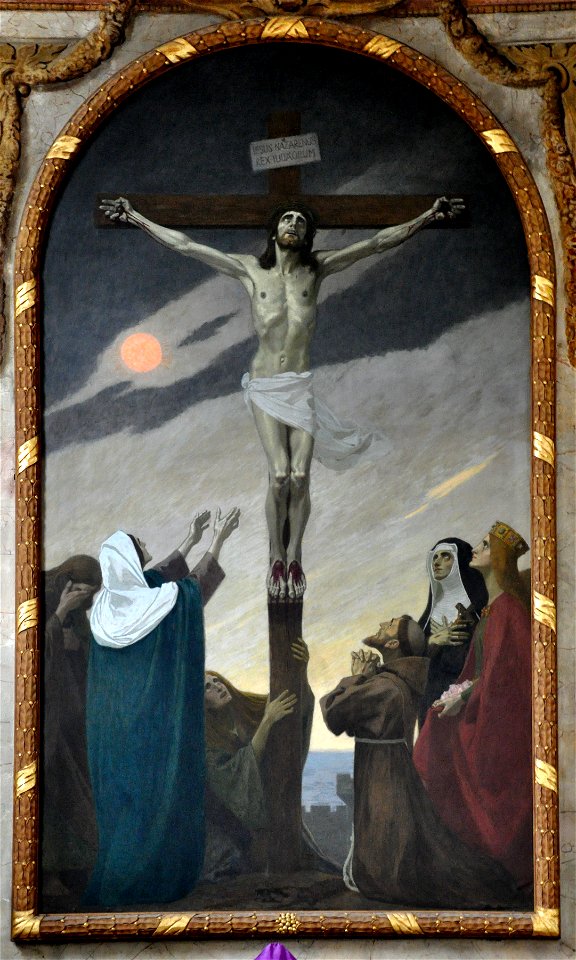 Saulgau Antoniuskirche Hochaltarblatt Fugel