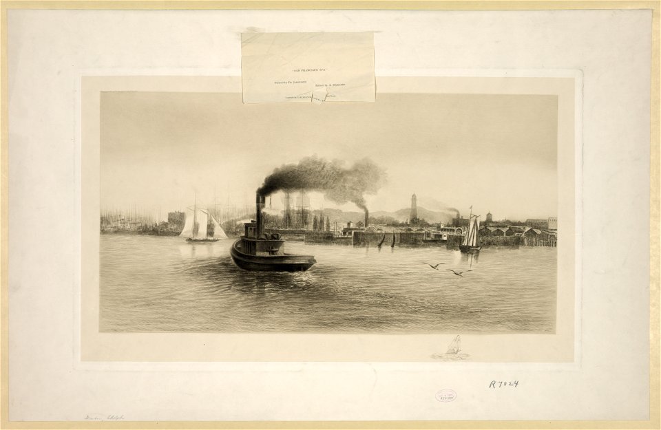 San Francisco Bay - painted by Ch. Jargensen ; etched by A. Drescher. LCCN2006676674