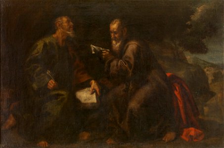 San Marcos y San Lucas, de Juan Ribalta (Museo del Prado). Free illustration for personal and commercial use.