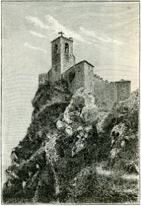 San Marino la Rocca principale dal lato nord