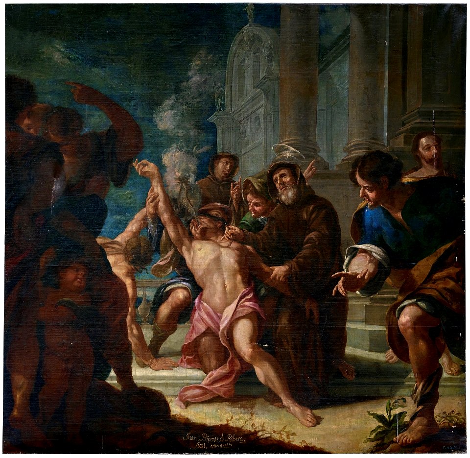 San Francisco de Paula curando a un endemoniado, de Juan Vicente Ribera (Museo del Prado)