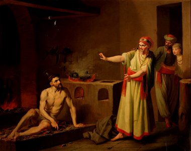 San Francisco tendido sobre las brasas, de Zacarías González Velázquez (Museo del Prado)