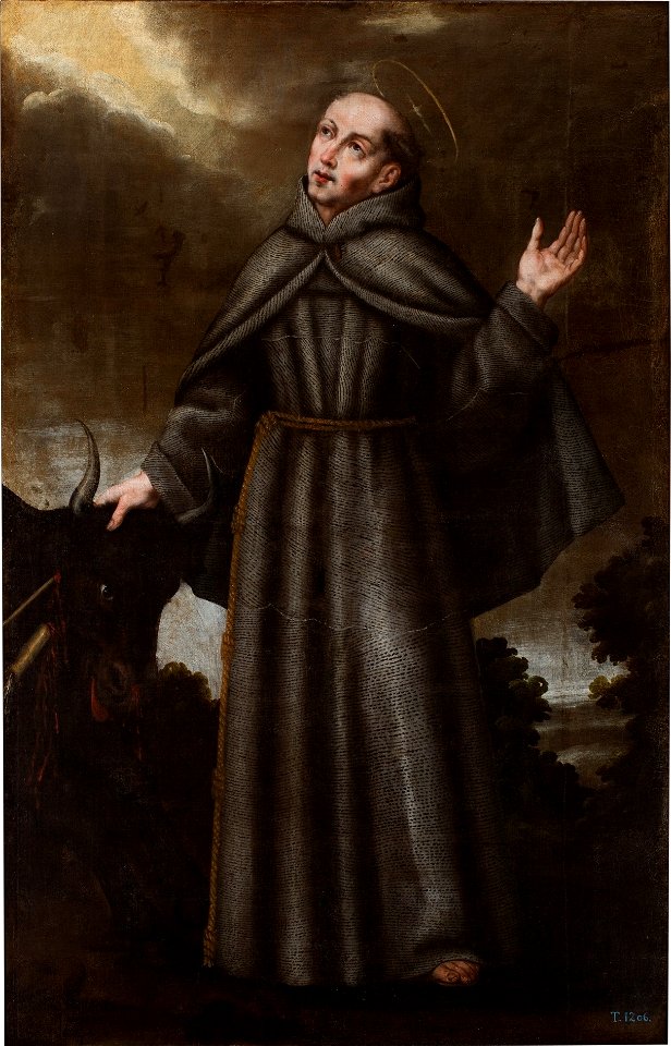 San Pedro Regalado, obra anónima del siglo XVII (Museo del Prado)