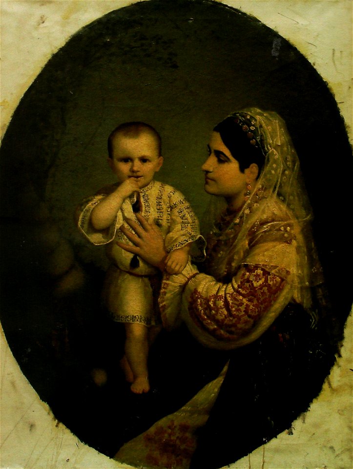 Sava Hentia - Doamna Davila cu fiul (1)