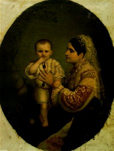 Sava Hentia - Doamna Davila cu fiul (1)