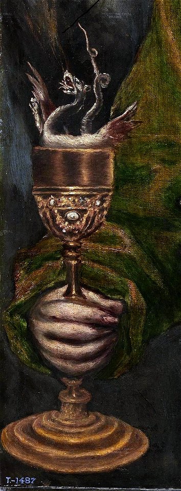 San Juan Evangelista, de El Greco. (detalle)