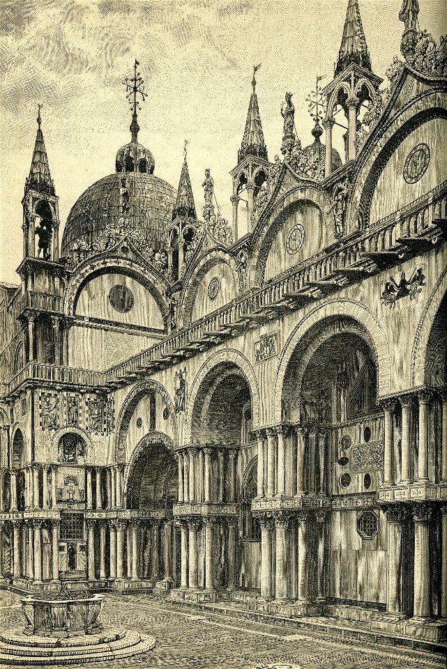 San Marco la basilica verso la Piazzetta dei Leoncini