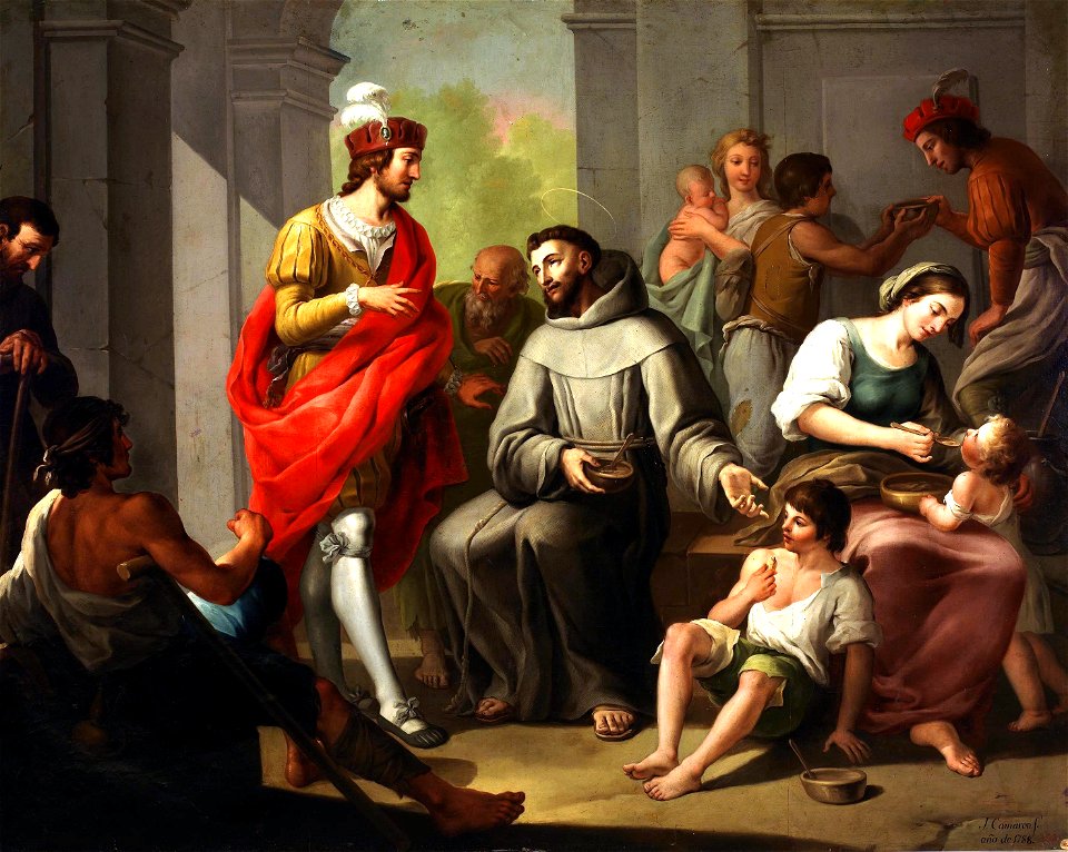 San Francisco y los pobres, de José Camarón Boronat (Museo del Prado)