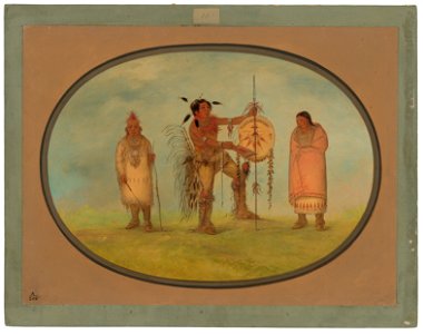 Saukie Warrior, His Wife, and a Boy C16987