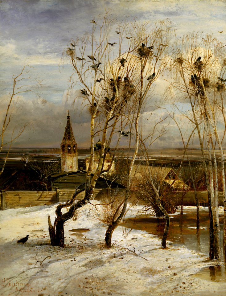 Aleksey Savrasov - Грачи прилетели - Google Art Project