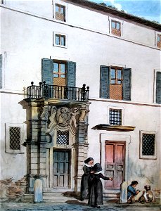 San Norberto all'Esquilino by Achille Pinelli (1836)