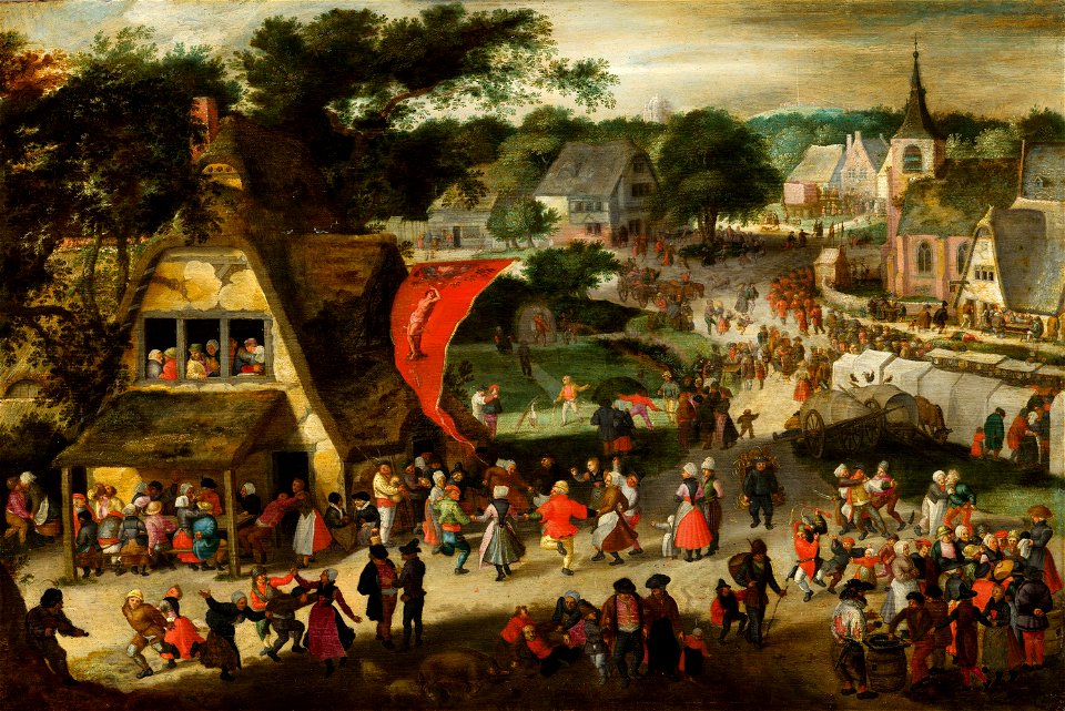 Fair on St. Sebastian's Day by Jacob Savery (I) Mauritshuis 156