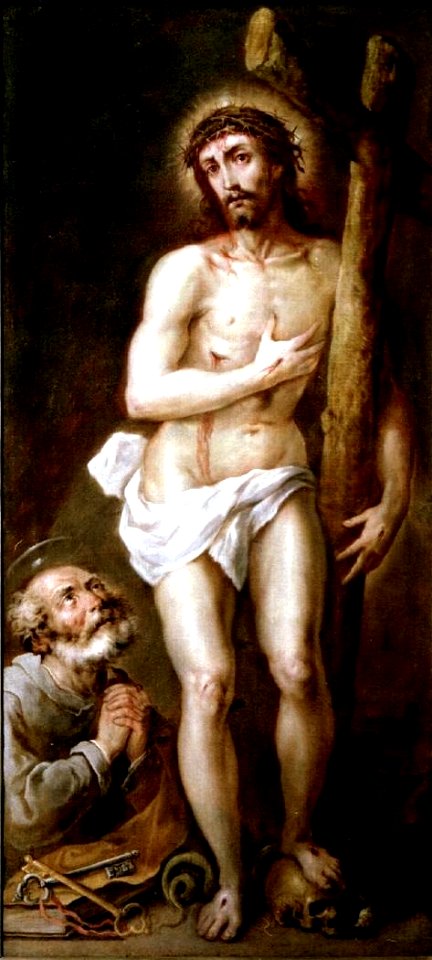 San Pedro arrepentido ante el Cristo de los Dolores, de Antonio de Pereda (Real Academia de Bellas Artes de San Fernando)