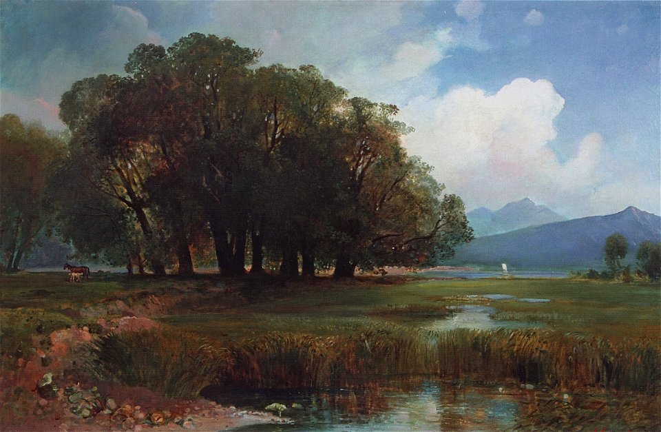 Savrasov Swiss landscape horses