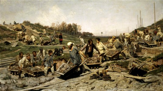 Savitsky Repair work on the railway gtg h