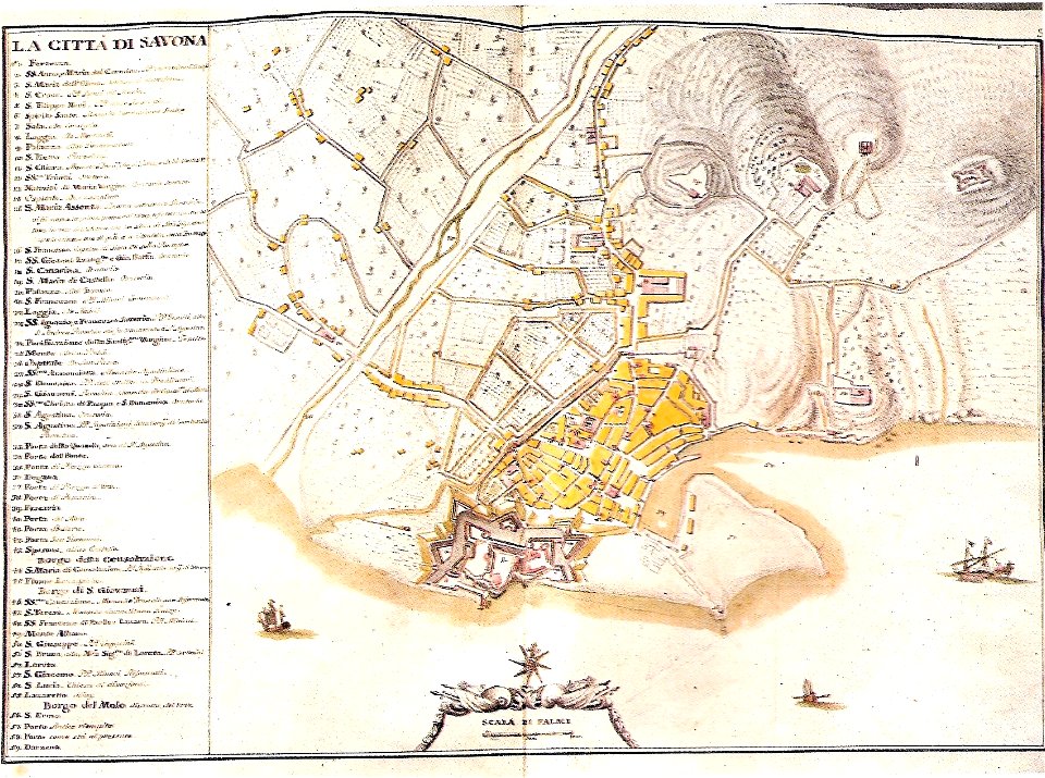 Savona-Mappa Matteo Vinzoni (1773)