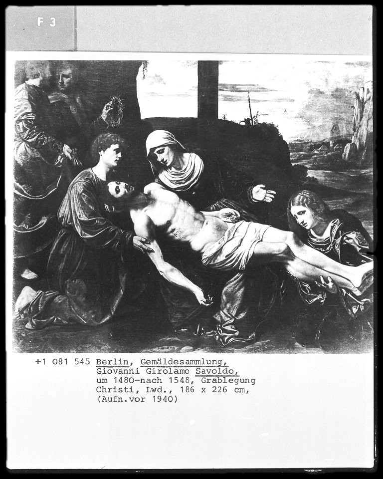 Savoldo - Trauer um den Leichnam Christi, Inventar-Nr. 307 A