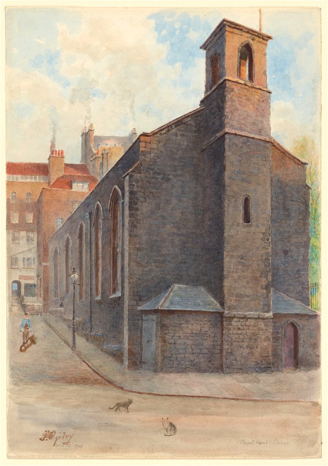 Savoy Chapel 1902 James Ogilvy Morgan Library