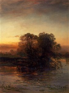 Savrasov pond twilight
