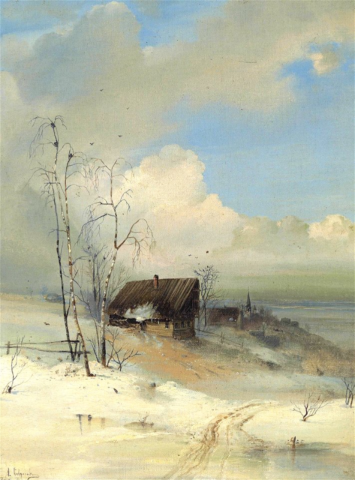 Алексей К. Саврасов - Приход весны (1880-е годы)