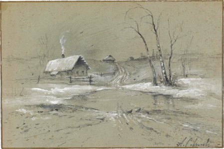 А.К. Саврасов, Весна, XIX в