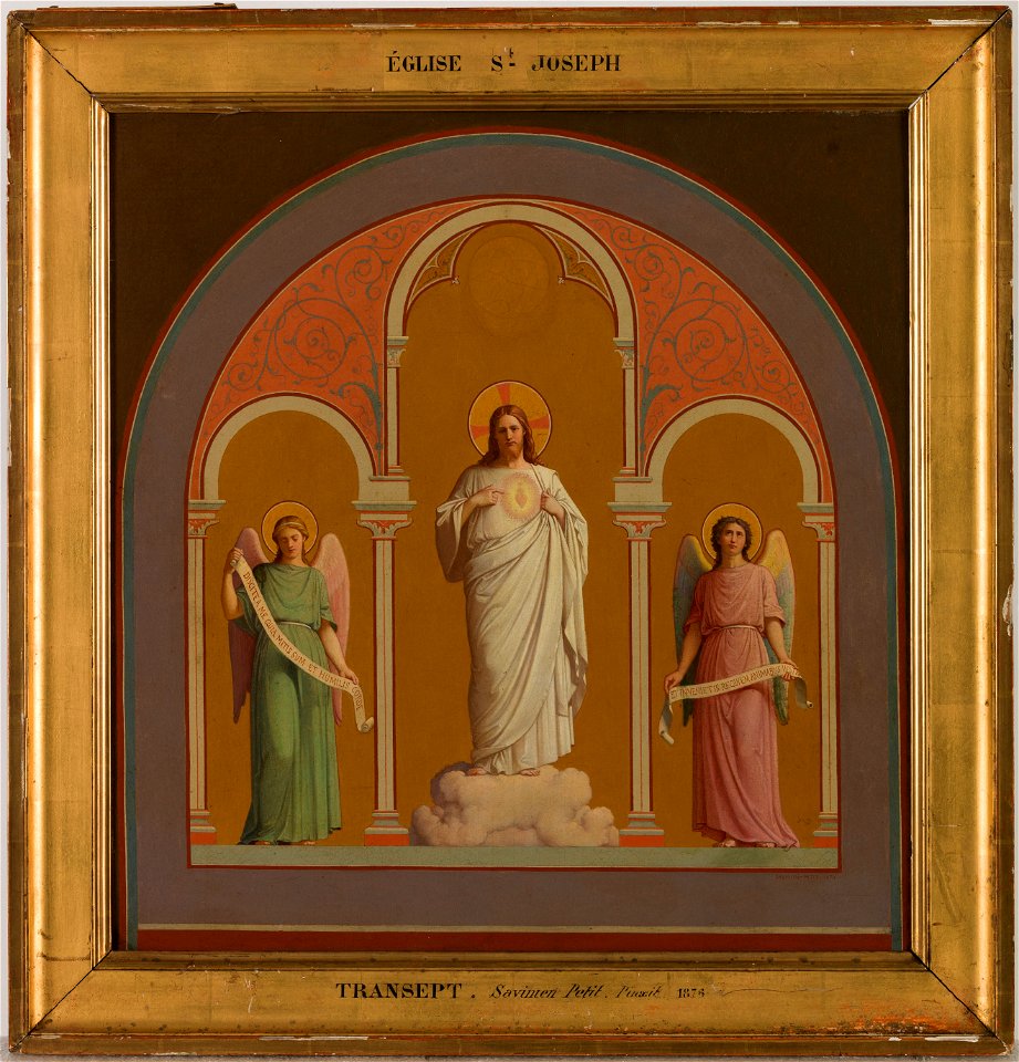 Savinien Petit - Esquisse pour l'église Saint-Joseph , Le Sacré-Coeur - PPP4758 - Musée des Beaux-Arts de la ville de Paris