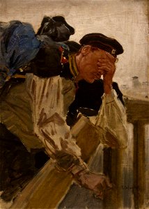 Savitsky To war study Crying soldier