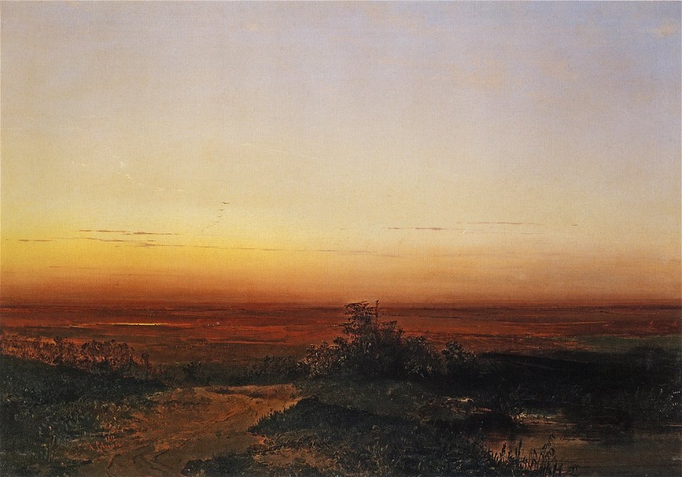 Savrasov dawn steppe