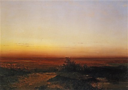 Savrasov dawn steppe