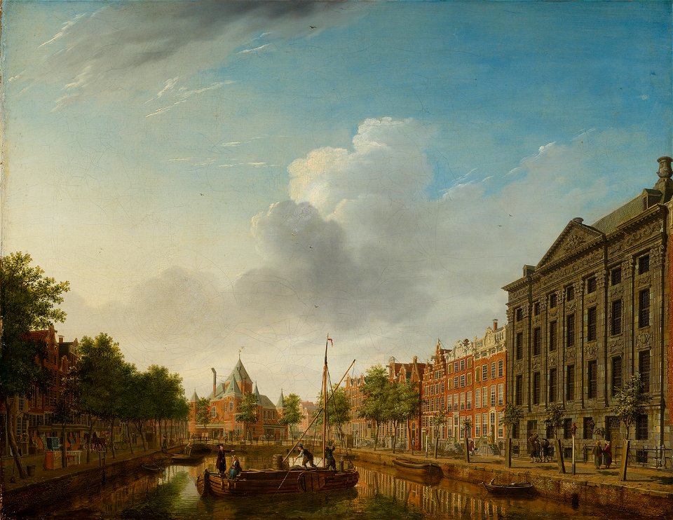 SB 4506-De Kloveniersburgwal met uitzicht op de St. Anthoniswaag-De Waag vanaf de Kloverniersburgwal