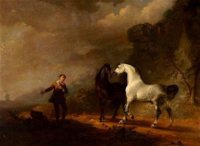 Sawrey Gilpin (1733-1807) - Gulliver Addressing the Houyhnhnms (from Jonathan Swift's 'Gulliver's Travels', 1726) - 792036 - National Trust