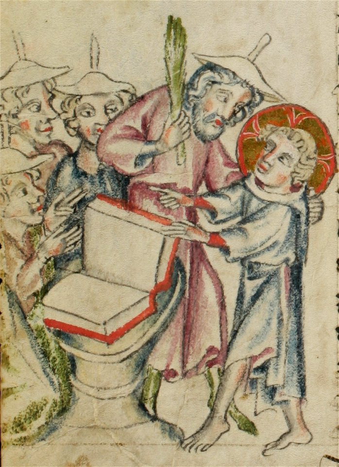 Sbs-0008 028v Jesus streitet mit dem Lehrer