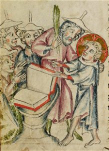 Sbs-0008 028v Jesus streitet mit dem Lehrer