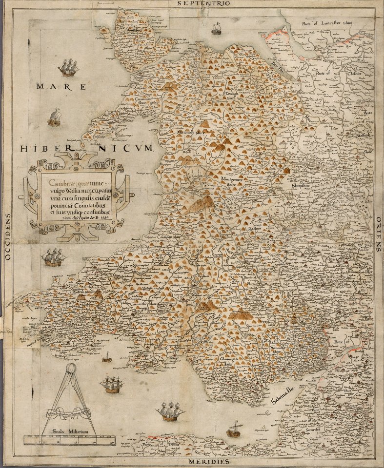 Saxton’s Proof Map of Wales