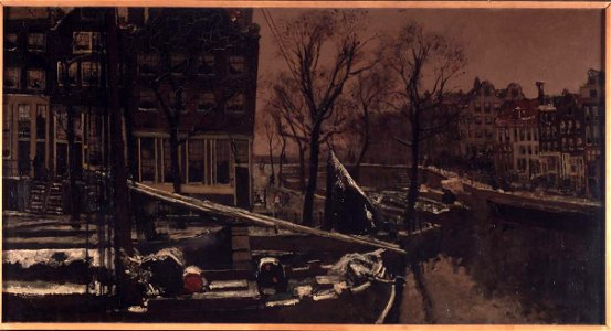 SB 4361-De Brouwersgracht bij winter Amsterdam