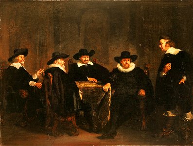 SB 5755-De Amsterdamse burgemeesters vernemen de aankomst van Maria de Medici