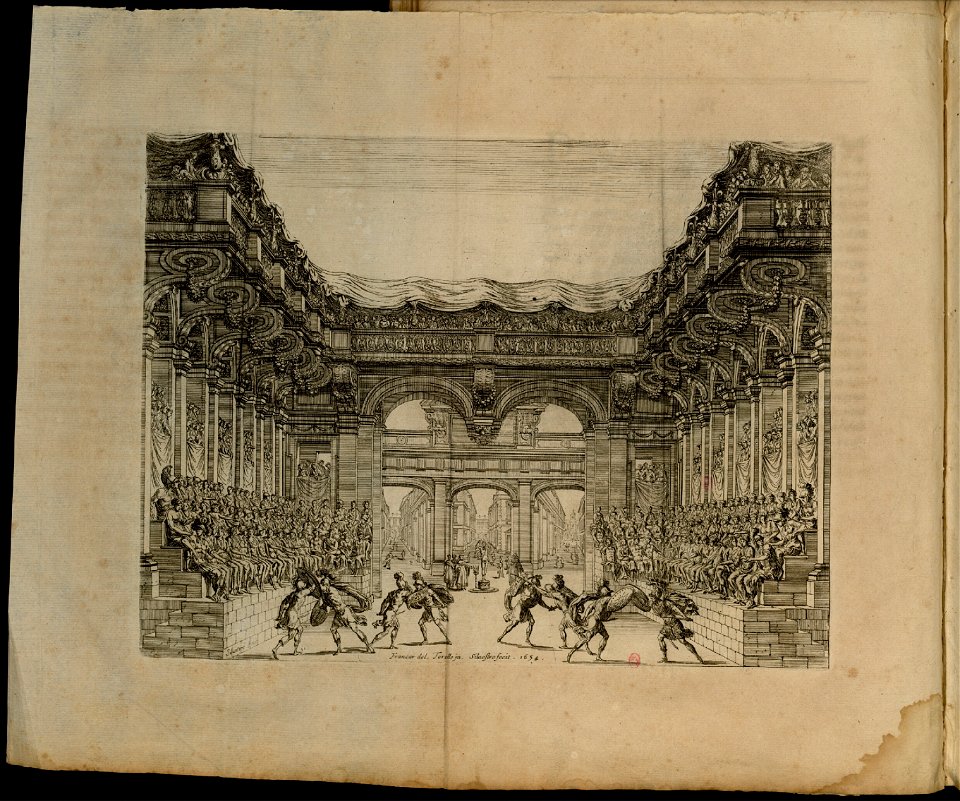 Scene e machine preparate alle nozze di Teti Balletto reale – INHA NUM 4 RES 1152 vue 30 Act II 3