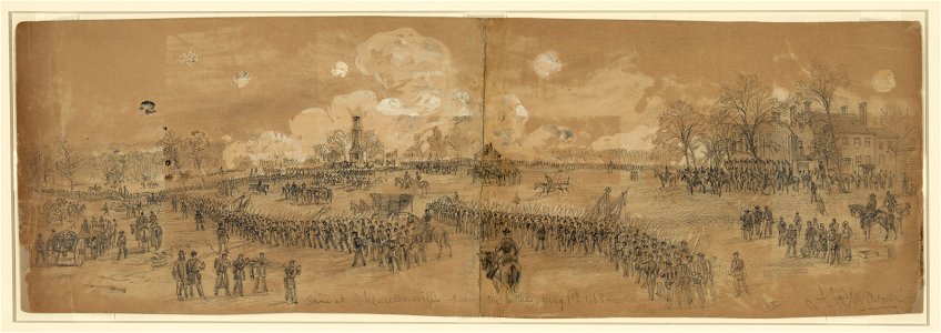 Scene at Chancellorsville during the battle, May 1st 1863 LCCN2004660480