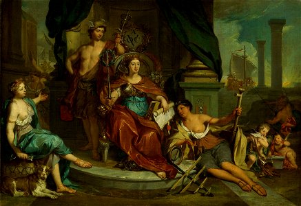 SB 6395-Allegorie op de Amsterdamse kamer van de VOC