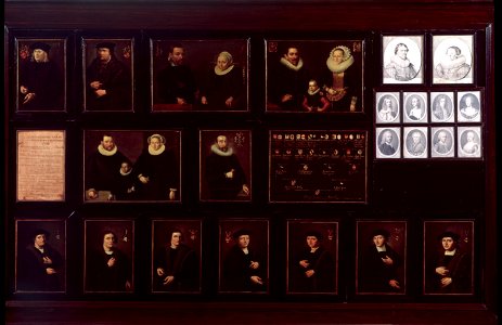 SB 2560-Portretten en kwartierstaat der voorouders van Gerrit Pietersz. Schaep van vaderszijde-De voorouders van Gerrit Schaep van vaderszijde