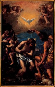 Scarsellino - Baptism of Christ - Google Art Project. Free illustration for personal and commercial use.