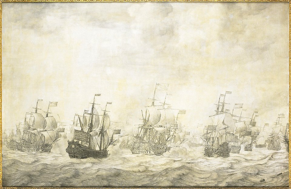 SB 5823-Episode uit de Vierdaagse Zeeslag-Episode uit de Vierdaagse Zeeslag, 11-14 juni 1666, in de Tweede Engelse Oorlog (1665-67)-De Vierdaagse Zeeslag bij Nore Foreland