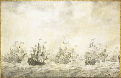 SB 5823-Episode uit de Vierdaagse Zeeslag-Episode uit de Vierdaagse Zeeslag, 11-14 juni 1666, in de Tweede Engelse Oorlog (1665-67)-De Vierdaagse Zeeslag bij Nore Foreland