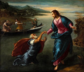 Scarsellino (Ippolito Scarsella) - Christ and Saint Peter at the Sea of Galilee - 1943.124 - Fogg Museum