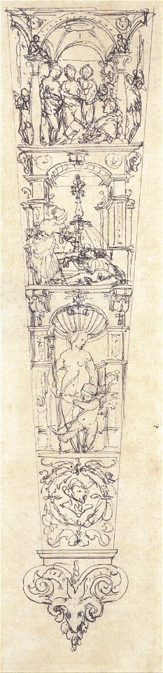 Scabbard, design on classical themes by Hans Holbein the Younger