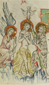 Sbs-0008 035v Johannes tauft Jesus im Jordan