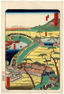 Saya, from the series Scenes of Famous Places along the Tôkaidô Road